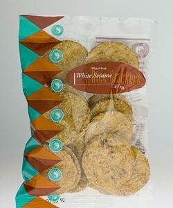 Spiral Crackers White Sesame 75g Certified Organic