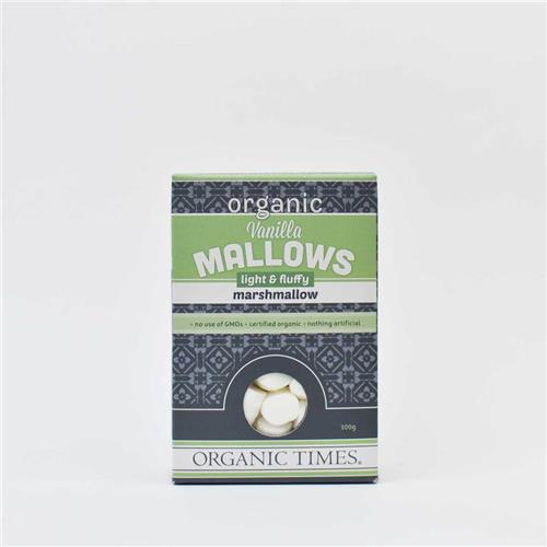 Organic Times Marshmallows Vanilla 100g All About Organics Online