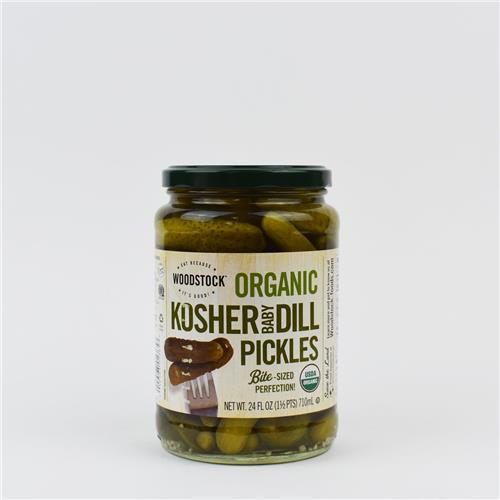 Woodstock Dill Pickles Baby 710g All About Organics Online