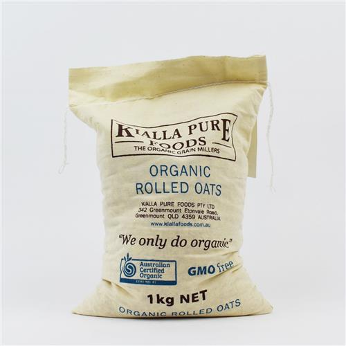 Kialla Organic Rolled Oats 1 KG – All About Organics Online