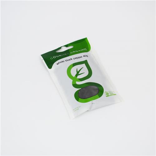 Gourmet Organic Pepper Black Whole Sachet 40g