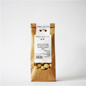 A&S Macadamias Raw Certified Organic 250g