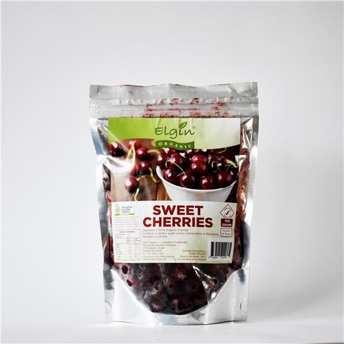 Elgin Frozen Cherries Sweet 350g Certified Organic