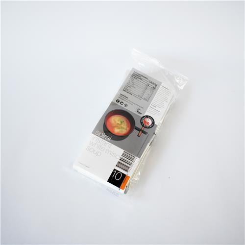 Spiral Instant Miso White Soup 10pk 7g Certified Organic