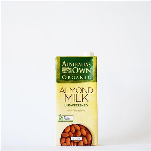 Australia’s Own Almond Milk Unsweetened 1L All About Organics Online