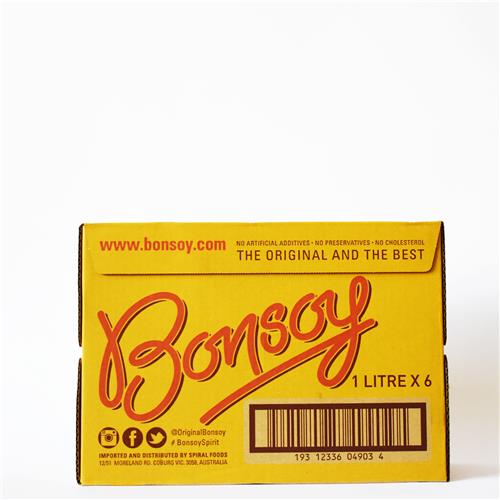 Bonsoy Soy Milk Pack 6 × 1L All About Organics Online