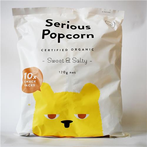 Serious Popcorn Sweet & Salty Multipack 10 X 12g All About Organics Online