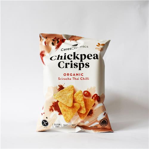 Ceres Organics Chickpea Crisps Sriracha Thai Chilli 100g. All About Organics Online