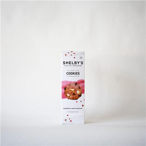 Shelbys Raspberries and White Chocolate Cookies 120g