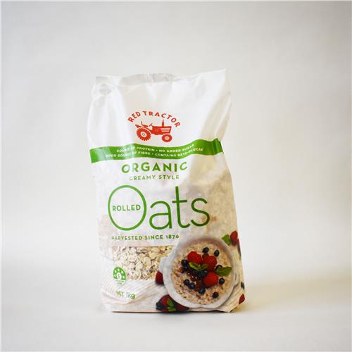 Red Tractor Organic Oats 1Kg All About Organics Online
