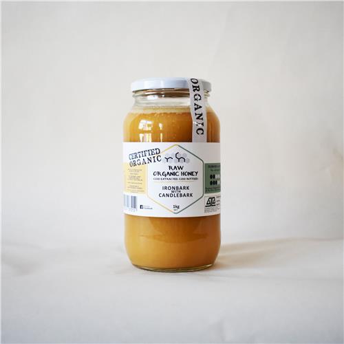 Raw Honey Ironbark with Candlebark 1kg Certified Organic (TU)
