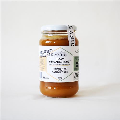 Raw Honey Candlebark 500g Certified Organic