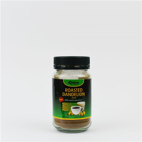Kintra Foods Roasted Dandelion Fine Blend Ground 175g Glass Jar