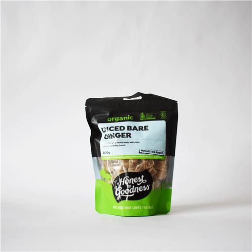 Honest To Goodness Diced Bare Ginger 300g
