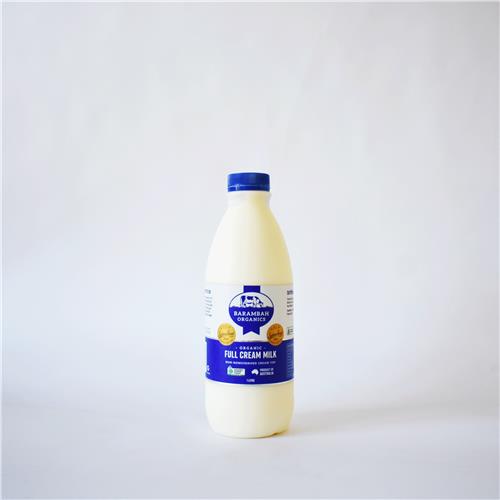 Barambah Organics Full Cream Unhomogenised Cow Milk 1L All About