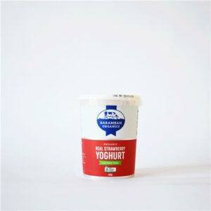 Barambah Organics Yoghurt Strawberry 500g Certified Organic