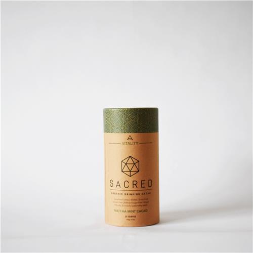 Sacred Taste Vitality Matcha Mint Cacao 250g Certified Organic