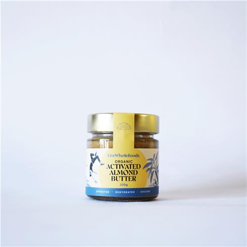 Live Wholefoods Nut Butter Almond Activated 200g Certified Organic