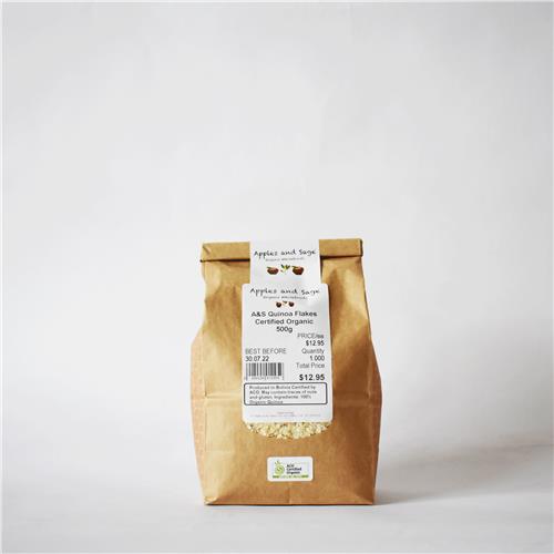 A&S Quinoa Flakes Certified Organic 250g All About Organics Online