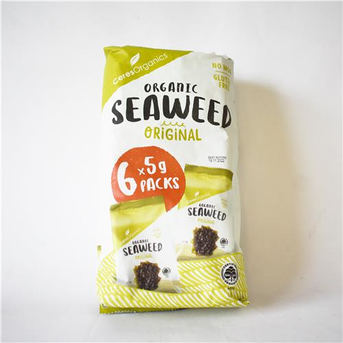 Ceres Organics Seaweed Original 6 x 5g All About Organics Online