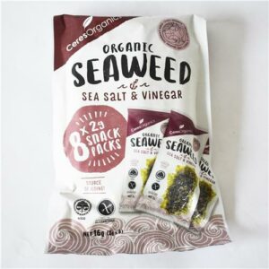 Ceres Organics Seaweed Snack Salt & Vinegar 8 x2g