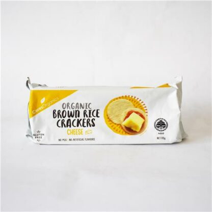 Ceres Brown Rice Crackers Cheese 115g Certrified Organic – All About ...