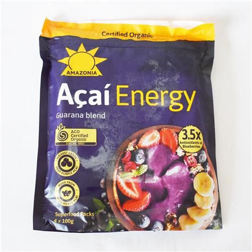 Amazonia Frozen Superfood Acai Energy 100g 4 Pack All About Organics