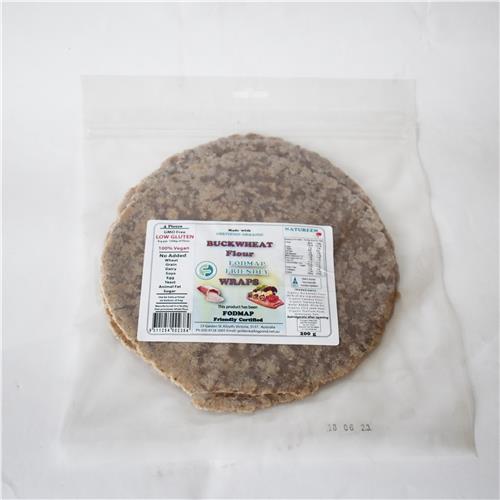Natureen FODMAP Friendly Buckwheat Wraps 4 Pack 200g All About