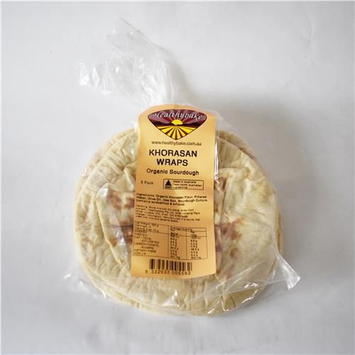 Healthybake Organic Wraps Khorasan 5pk All About Organics Online