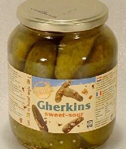 Terrasana Organic Gherkins Sweet and Sour 680g