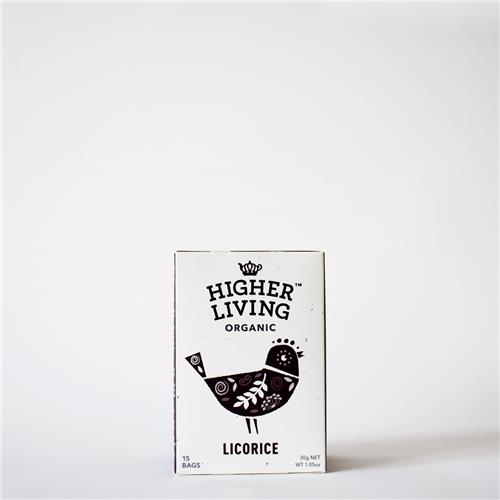 Higher Living Organic Tea Licorice 22g All About Organics Online