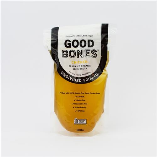 Good Bones Organic Chicken Bone Broth 500ml All About Organics Online