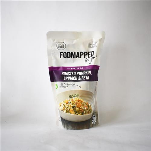 FODMAPPED Roasted Pumpkin Spinach Feta Risotto 500g All About
