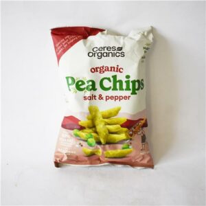 Ceres Organics Pea Chips Salt and Pepper 100g