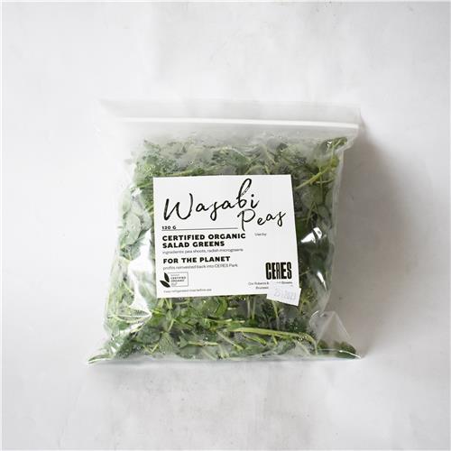 Microgreen Wasabi Pea Shoots 120g Certified Organic All About