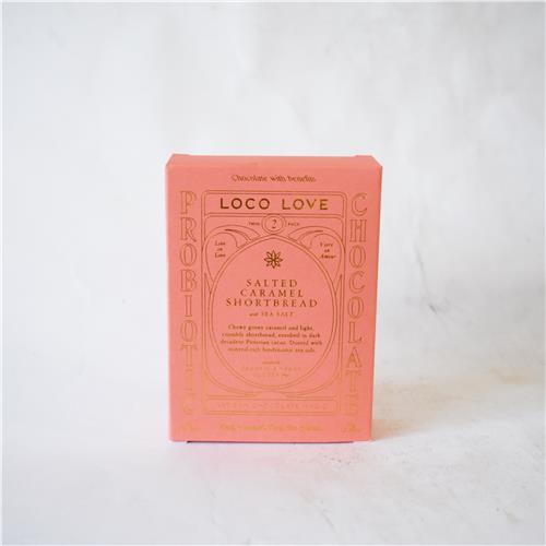 Loco Love Salted Caramel Shortbread 2pk Certified Organic