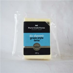 Paris Creek Bio-dynamic Fetta Cheese 180g.
