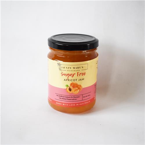 Aunty Marys Jam Sugar Free Apricot Jam 250g – All About Organics Online