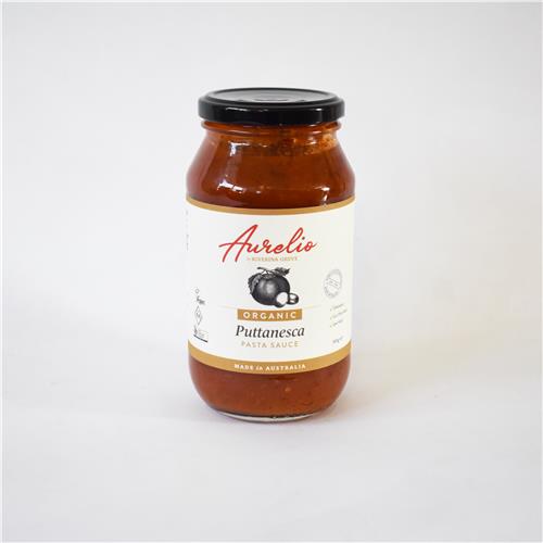 Aurelio Pasta Sauce Puttanesca 500g Certified Organic