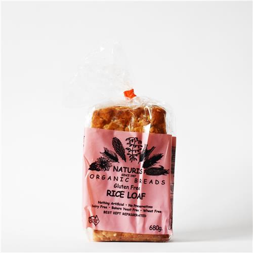 Naturis Loaf Rice Organic Gluten Free 680g.FROZEN