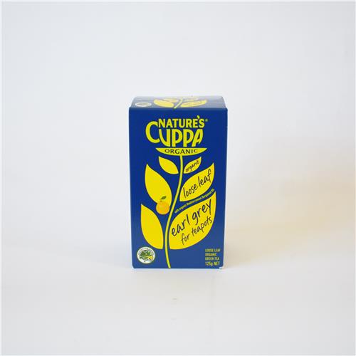 Nature's Cuppa Earl Grey Loose Leaf 125g Certified Organic