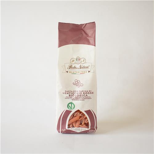 Pasta Natura Red Lentil Penne 250g Certified Organic