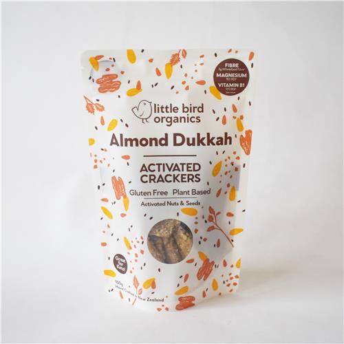 Little Bird Crackers Almond Dukkah Activated 100g Certified Organic
