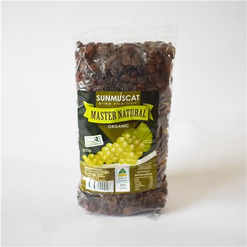 Jones Sun Muscats Dried Vine 500g Certified Organic
