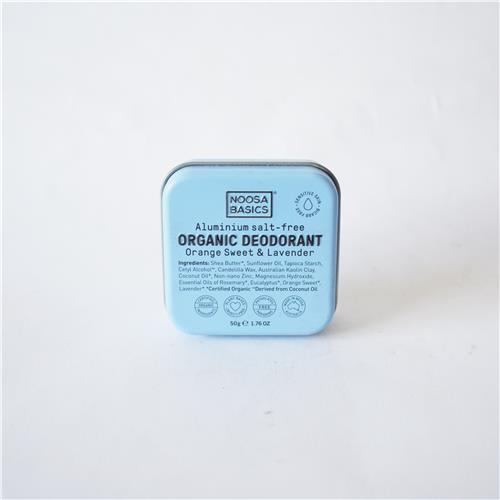 Noosa Basics Deodorant Tin - Sweet Orange & Lavender 50g