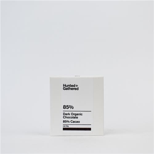 Hunted + Gathered Dark Chocolate 85% 45g