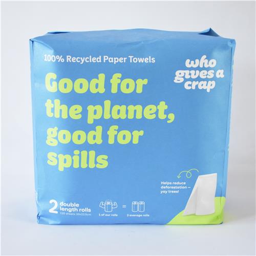 Who Gives a Crap Forest Friendly Kitchen Paper Towel Twin pk