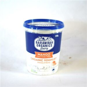 Barambah Organics Yoghurt Mango 500g Certified Organic