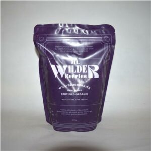 Mt Wilder Blueberries Wild Frozen  Organic 500g