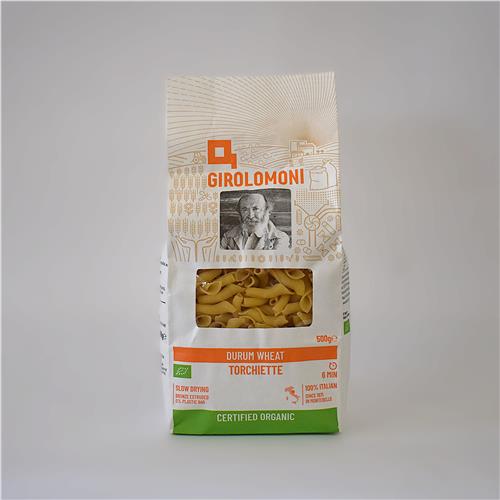 Girolomoni Pasta Durum Wheat Torchiette 500g Certified Organic